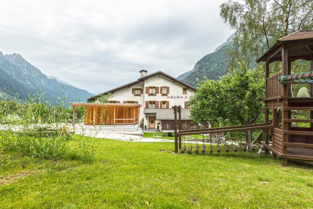 B&B Pranzaira Vicosoprano Exteriör bild